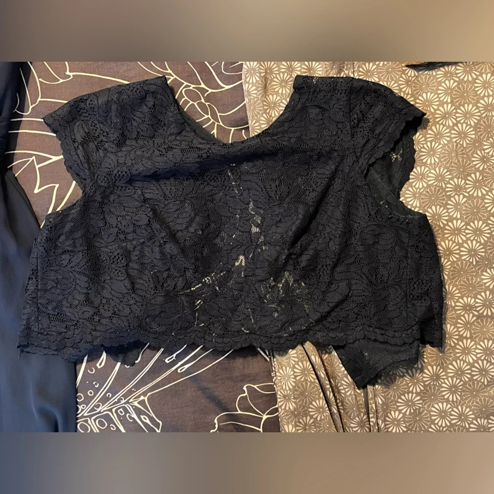 Jasmine Bridesmaid Dress- Long Sweetheart Neckline Poly Chiffon with Lace Top - Picture 9 of 11